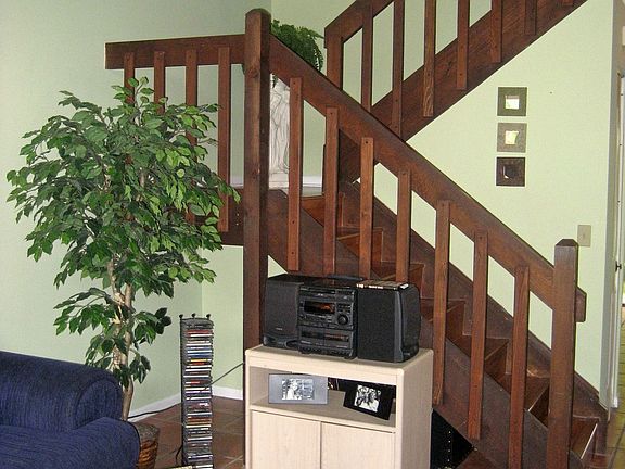 Living room with soaring ceilings
