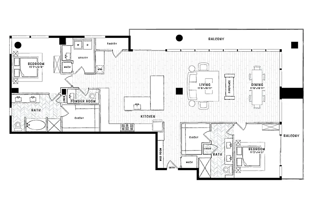 Floor plan PH2