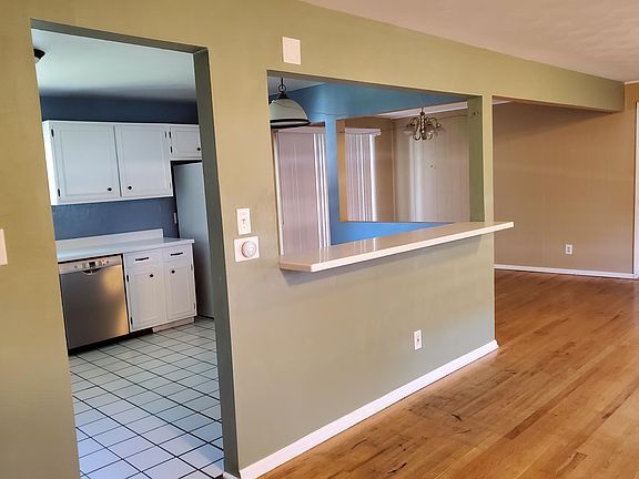 Living area, kitchen, dining area adjacent