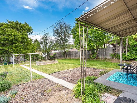 Covered Patio in backyard