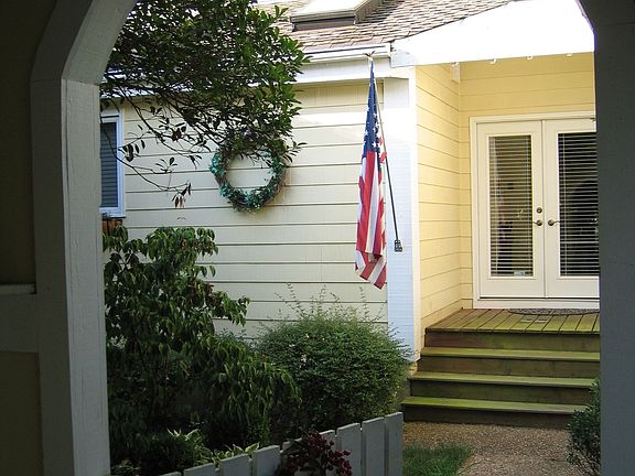 Front door from Gazebo in front