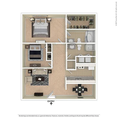 Floor plan 2 X 2 Alcove
