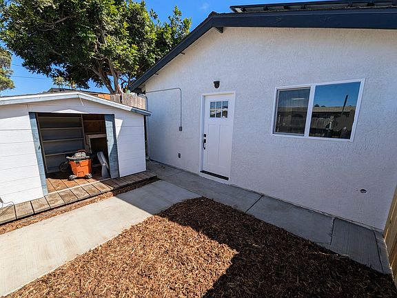 Front Yard with storage shed included