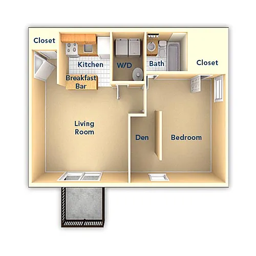 Floor plan One Bedroom