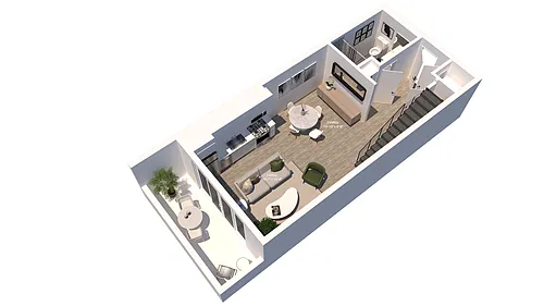 Floor plan 1-1 PH Loft
