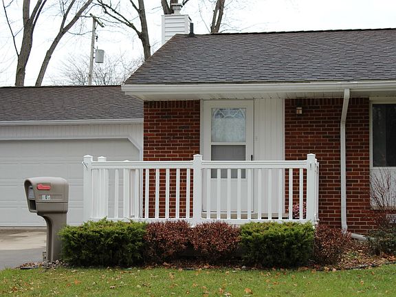 The low maintenance front porch sets the stage for what is to come inside this nicely cared for home.