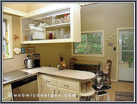 pristine retro kitchen