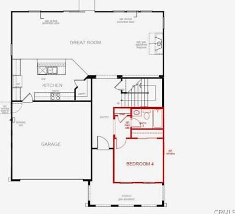 1st floor lay out is open & has main floor bedroom
