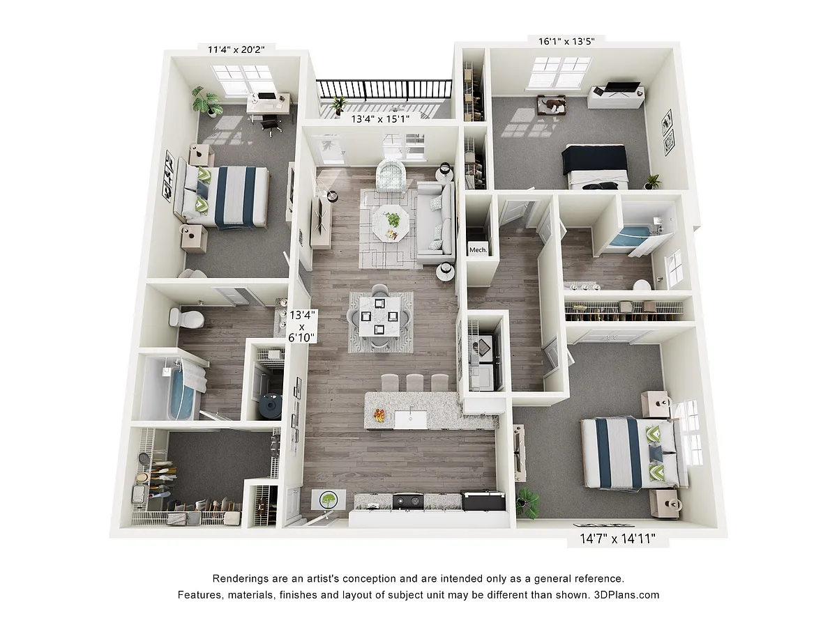 Floor plan The Blue Ridge
