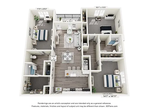 Floor plan The Blue Ridge