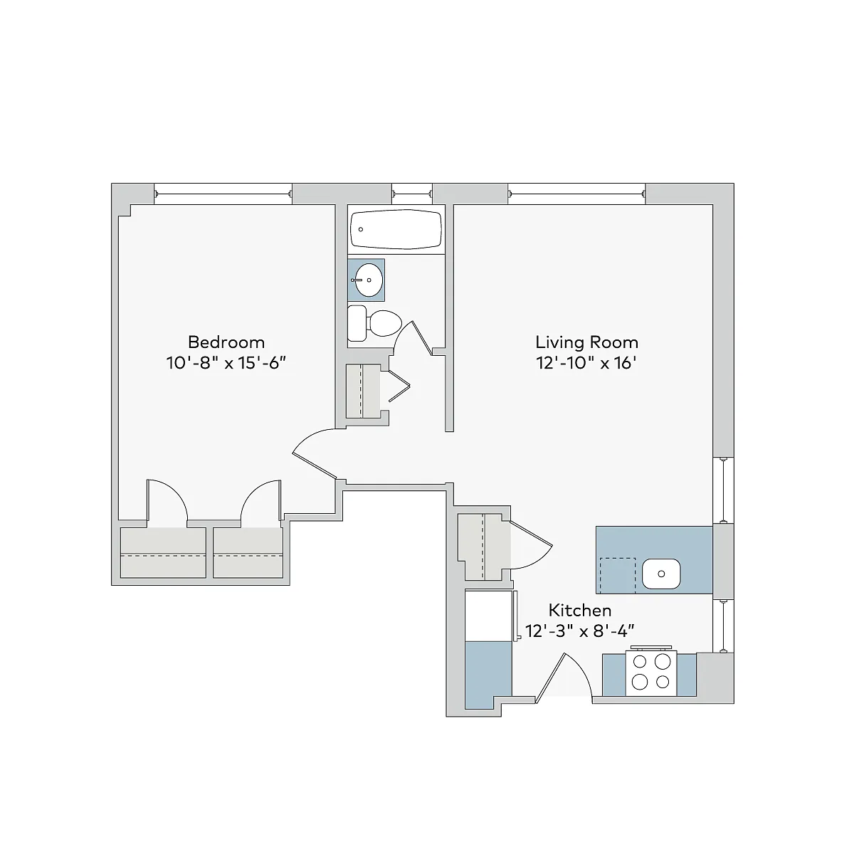 Floor plan mon-1ba2