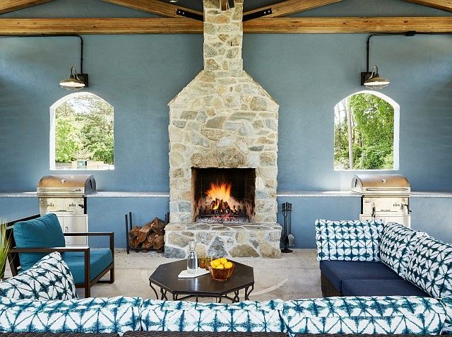 Luxurious Outdoor Clubhouse with Stylish Seating at The Flatts Salisbury