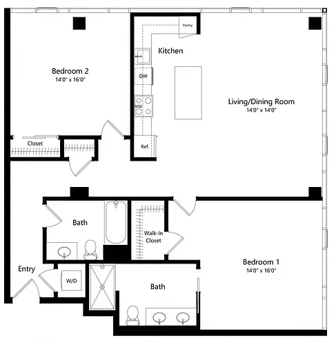 Floor plan 2A-1
