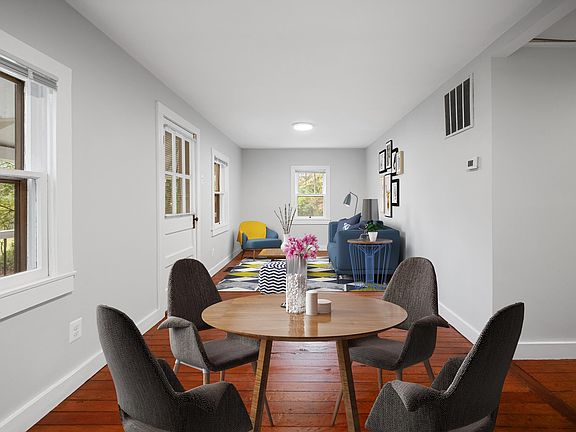 Dining/Living Area Virtually Staged