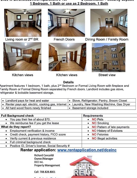 Rental Listing Sheet