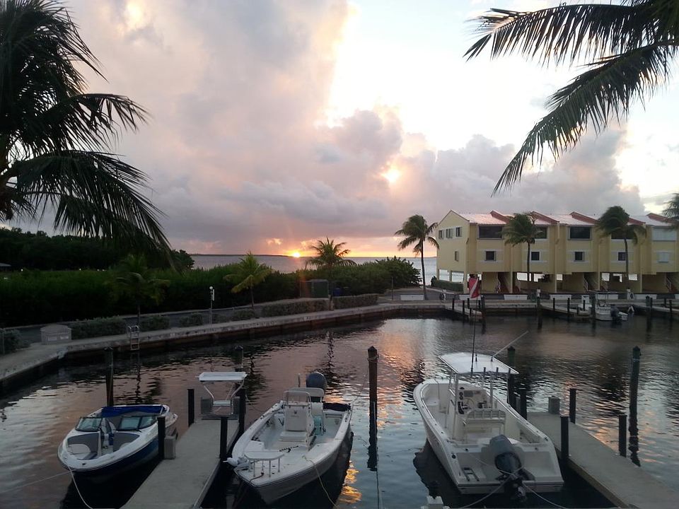 View of sunset from unit
