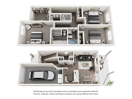 Floor plan 3 Bedroom Duplex