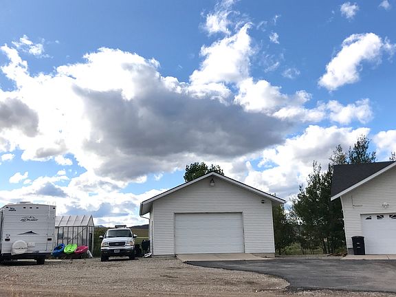 Graveled parking area.