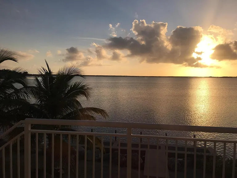 balcony sunset