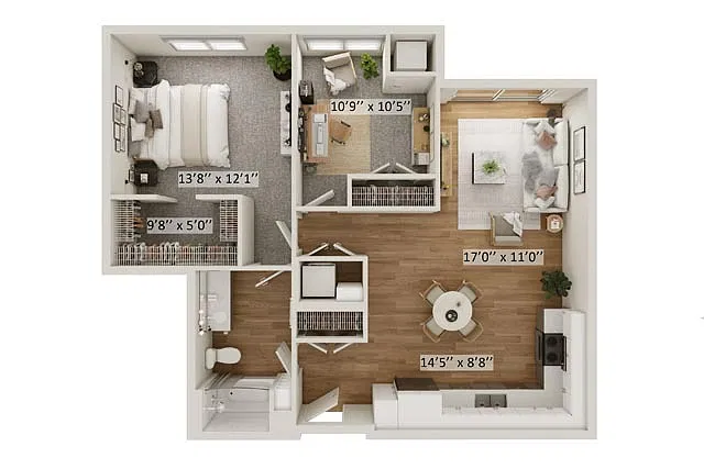 Floor plan Camelot C with Den