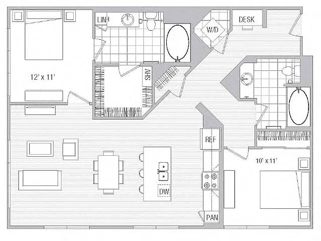 Floor plan 2X2 E7-E
