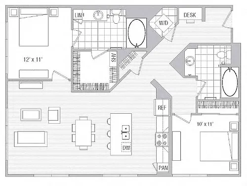 Floor plan 2X2 E7-E