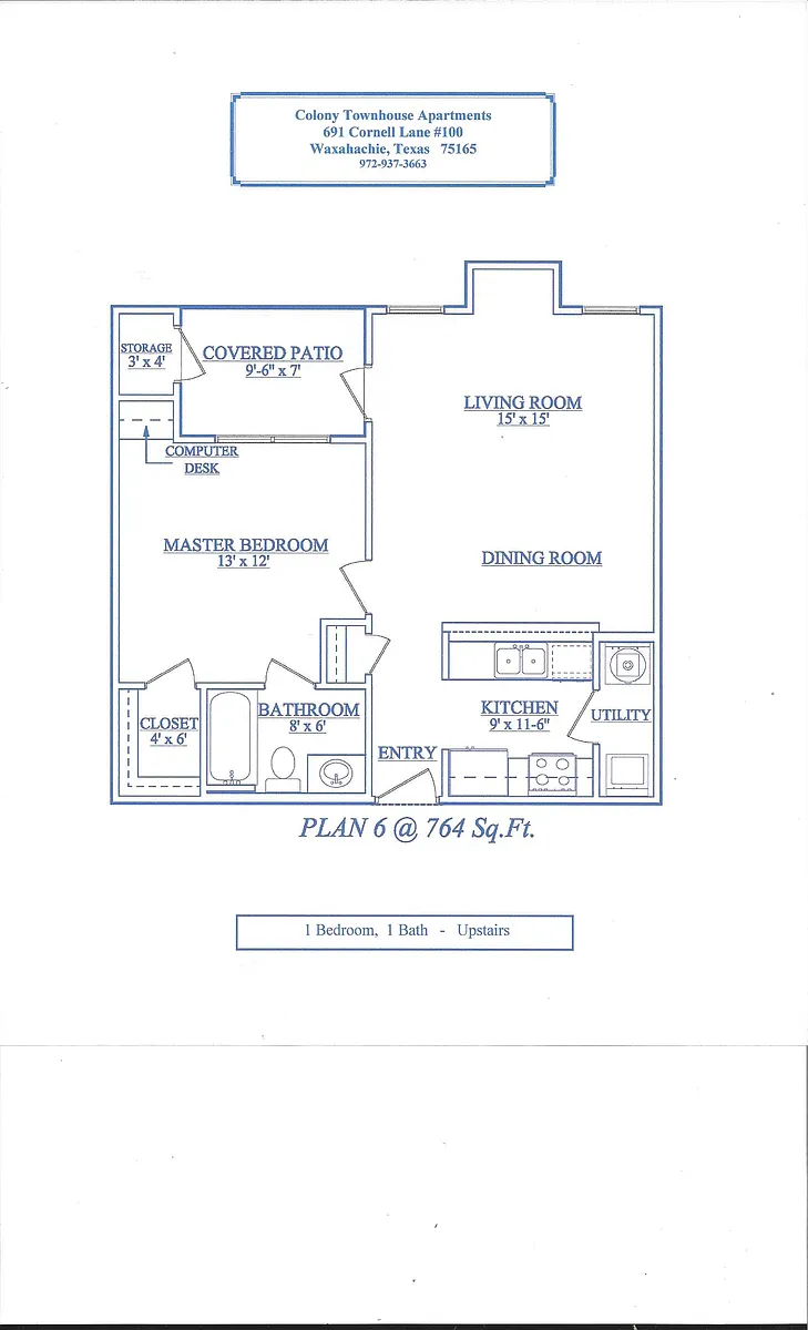 Floor plan Plan 6 - Downstairs Entry