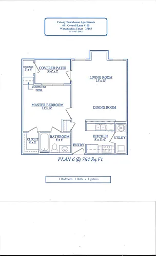 Floor plan Plan 6 - Downstairs Entry