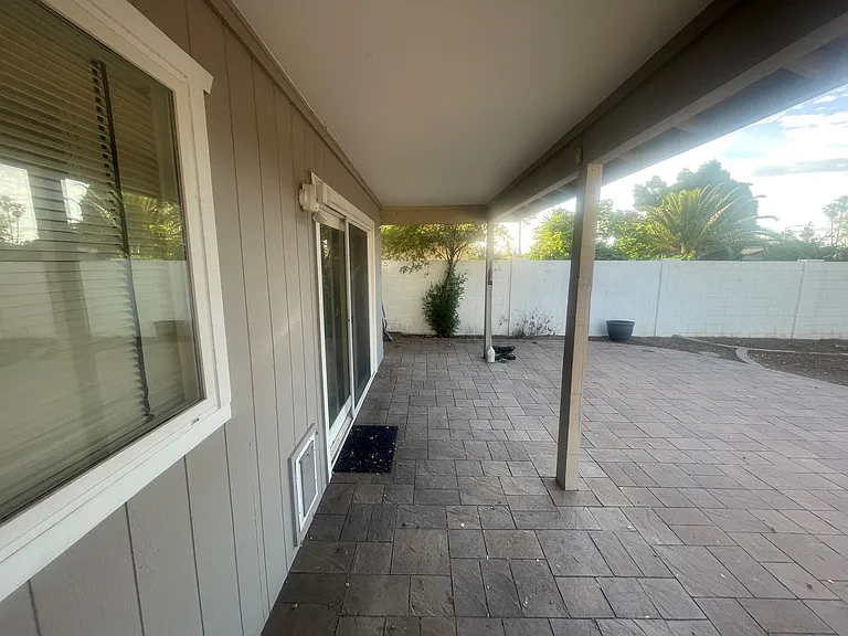 Backyard - Large covered patio!