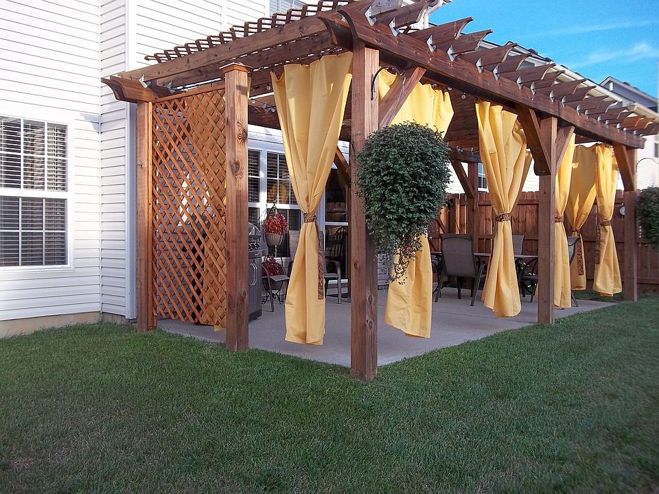 Pergola provides great shade in the afternoons