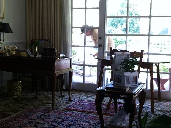 Living room facing back.