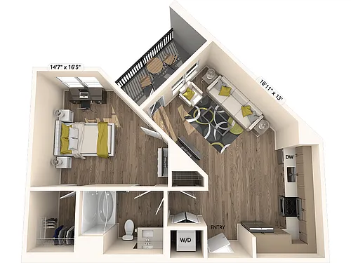 Floor plan A3-FinishII-756sf