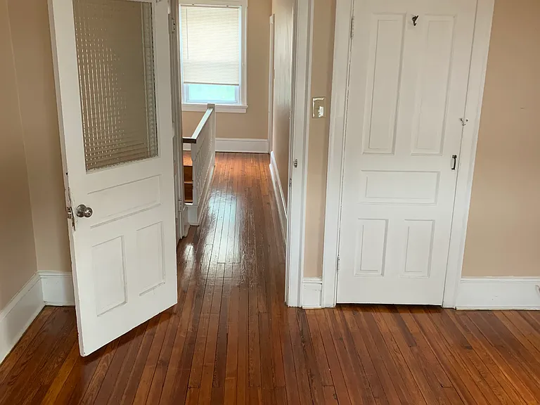 View from bedroom looking out into hallway