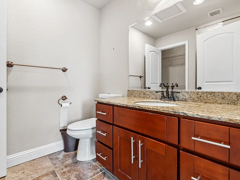 1/2 bathroom off of living room