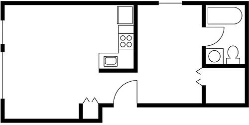 Floor plan One Bedroom D