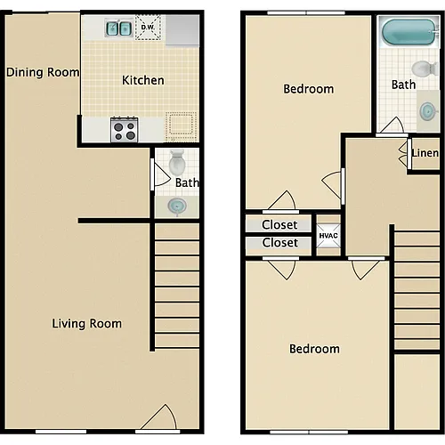 Floor plan Plan B