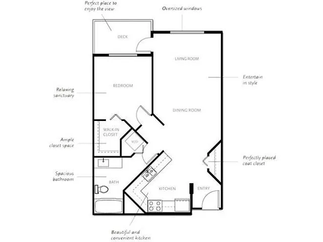 Floor plan 1 Bedroom