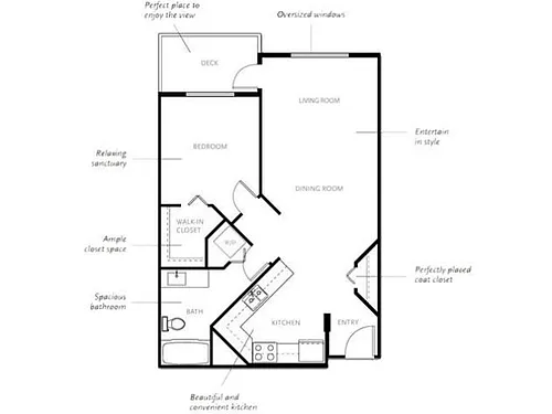 Floor plan 1 Bedroom