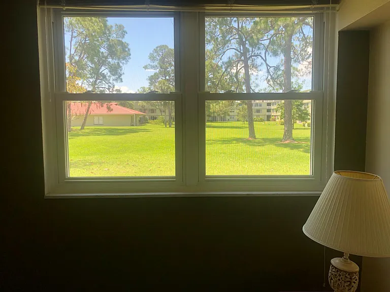 Primary Bedroom Courtyard View; no direct sun