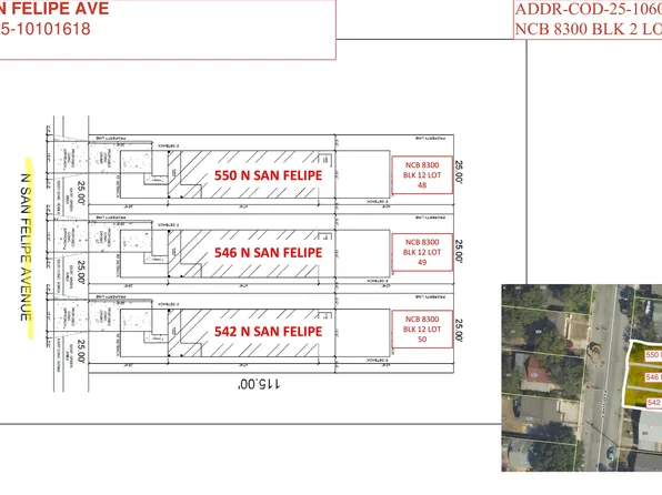 538 N. San Felipe Ave #1 LOT 48-50, San Antonio, TX 78228