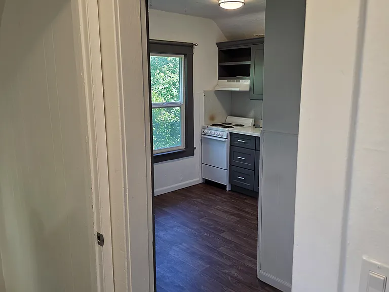 Hallway view into Kitchen