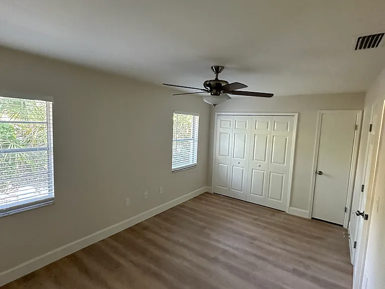 Spacious bedroom & closet