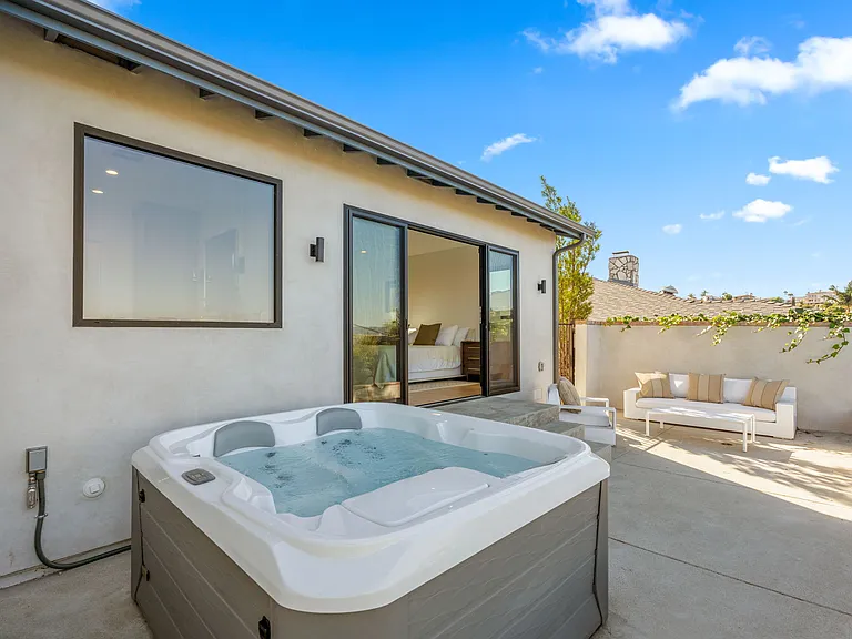 Jacuzzi off of the Primary Suite