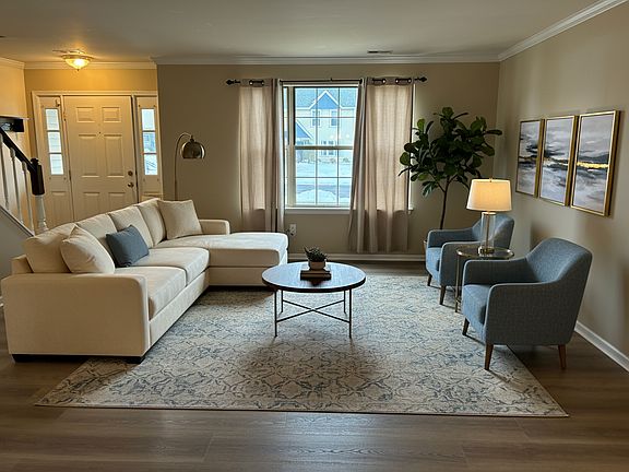Large open floor plan Living Room open to Dining Room