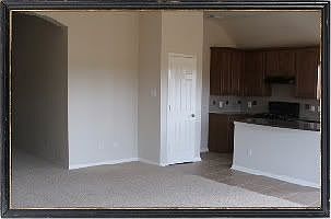 Family room and kitchen