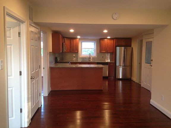 View of kitchen from living room