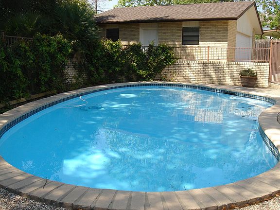 Pool and detached garage