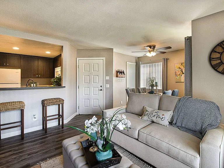 Living +Dining + Kitchen