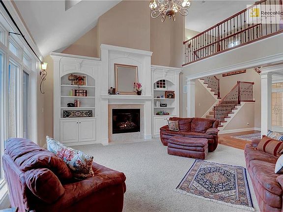 Custom built ins, gas fireplace and large gathering area for entertaining!