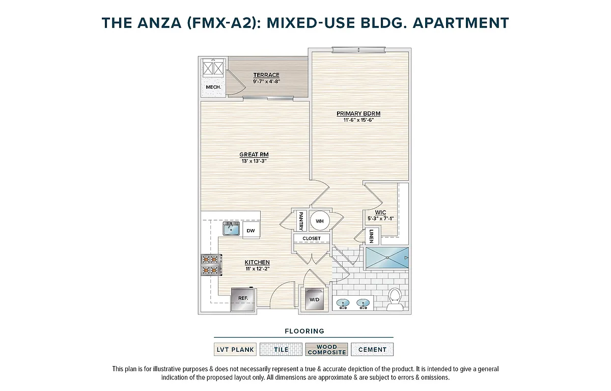 Floor plan The Anza (FMX-A2)
